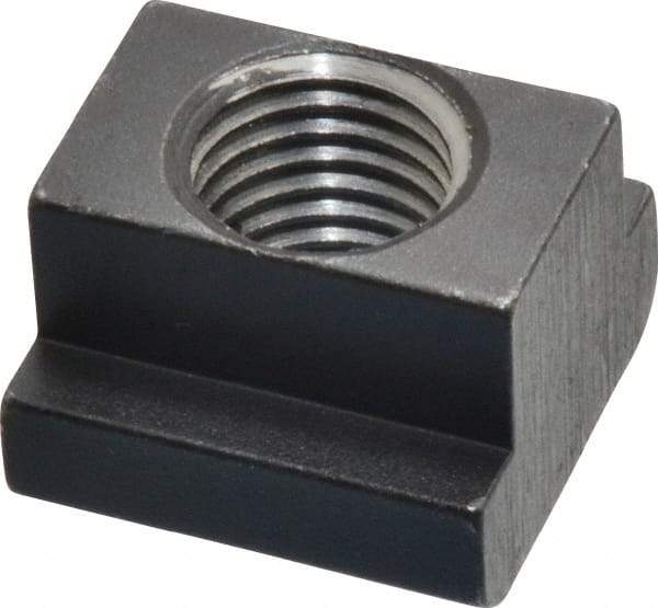 HALDER - M16 Tapped Through T Slot Nut - 17.6mm Slot Width, 28 x 10mm Base Width x Height, 28 x 20mm OAL x Height - Makers Industrial Supply