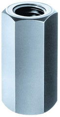 Gibraltar - M24x3.00 Thread, 72mm OAL Steel Standard Coupling Nut - Black Phosphate Coated, 36mm Width Across Flats, 41.6mm Width Across Points - Makers Industrial Supply