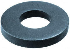 Gibraltar - M18 Screw, Steel Standard Flat Washer - 19mm ID x 45mm OD, 6mm Thick, Black Phosphate Finish - Makers Industrial Supply