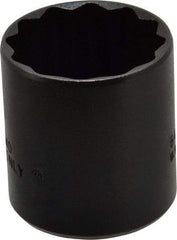 Proto - 1-5/16", 1/2" Drive, Standard Hand Socket - 12 Points, 1-3/4" OAL, Alloy Steel, Black Finish - Makers Industrial Supply