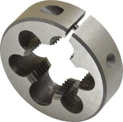 Interstate - 3/4-14 NPS Thread, Round Pipe Die - 2" Outside Diam, High Speed Steel - Exact Industrial Supply