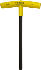 Bondhus - 3/8" Hex, T-Handle Cushion Grip, Hex Key - 9" OAL, Protanium High Torque Steel, Inch System of Measurement - Makers Industrial Supply