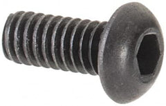 Value Collection - #1-72 UNF Hex Socket Drive, Button Screw - Alloy Steel, Black Oxide Finish, Fully Threaded, 3/16" Length Under Head - Makers Industrial Supply