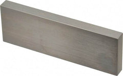 Mitutoyo - 4" Rectangular Steel Gage Block - Accuracy Grade AS-1, Includes Certificate of Inspection - Makers Industrial Supply