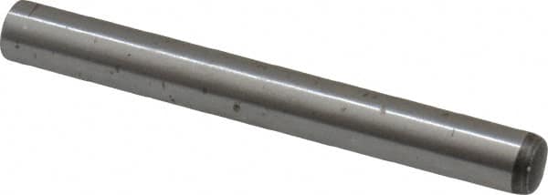 Value Collection - 4mm Diam x 35mm Pin Length Alloy Steel Standard Dowel Pin - C 58-62 Hardness, 5,930 Lb Breaking Strength, 1 Rounded End - Makers Industrial Supply