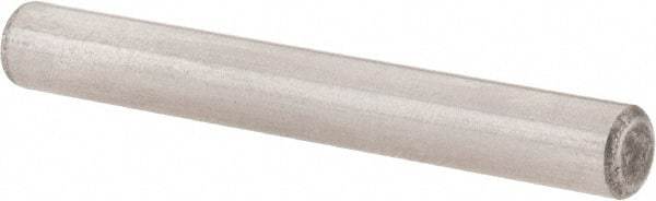 Value Collection - 5mm Diam x 40mm Pin Length Alloy Steel Standard Dowel Pin - C 58-62 Hardness, 9,270 Lb Breaking Strength, 1 Rounded End - Makers Industrial Supply