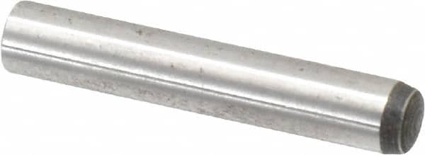 Value Collection - 6mm Diam x 35mm Pin Length Alloy Steel Standard Dowel Pin - C 58-62 Hardness, 13,300 Lb Breaking Strength, 1 Rounded End - Makers Industrial Supply