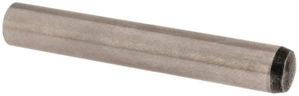 Value Collection - 6mm Diam x 40mm Pin Length Alloy Steel Standard Dowel Pin - C 58-62 Hardness, 13,300 Lb Breaking Strength, 1 Rounded End - Makers Industrial Supply