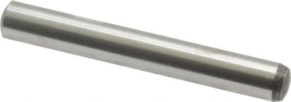 Value Collection - 6mm Diam x 45mm Pin Length Alloy Steel Standard Dowel Pin - C 58-62 Hardness, 13,300 Lb Breaking Strength, 1 Rounded End - Makers Industrial Supply