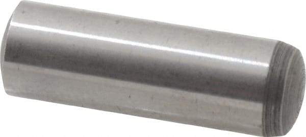 Value Collection - 8mm Diam x 25mm Pin Length Alloy Steel Standard Dowel Pin - C 58-62 Hardness, 23,700 Lb Breaking Strength, 1 Rounded End - Makers Industrial Supply