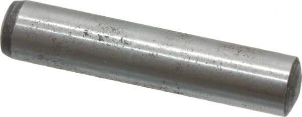 Value Collection - 8mm Diam x 40mm Pin Length Alloy Steel Standard Dowel Pin - C 58-62 Hardness, 23,700 Lb Breaking Strength, 1 Rounded End - Makers Industrial Supply