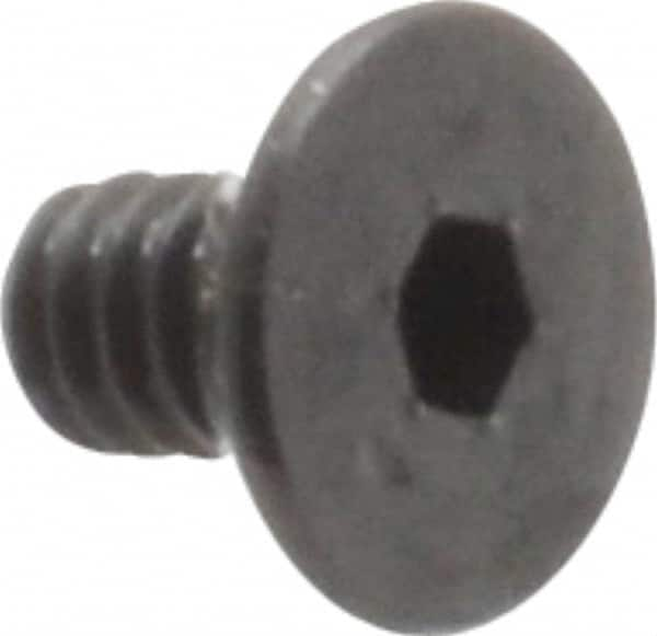 Value Collection - #3-48 UNC Hex Socket Drive, 82° Flat Screw - Alloy Steel, Black Oxide Finish, Fully Threaded, 3/16" OAL - Makers Industrial Supply