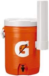 Gatorade - 5 Gal Beverage Cooler - Plastic, Orange/White - Makers Industrial Supply