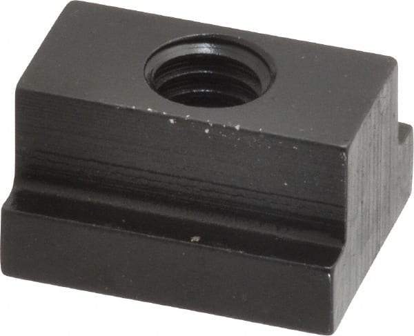 Gibraltar - 5/16-18 Tapped Through T Slot Nut - 7/16" Slot Width, 11/16 x 7/32" Base Width x Height, 7/8 x 1/2" OAL x Height - Makers Industrial Supply