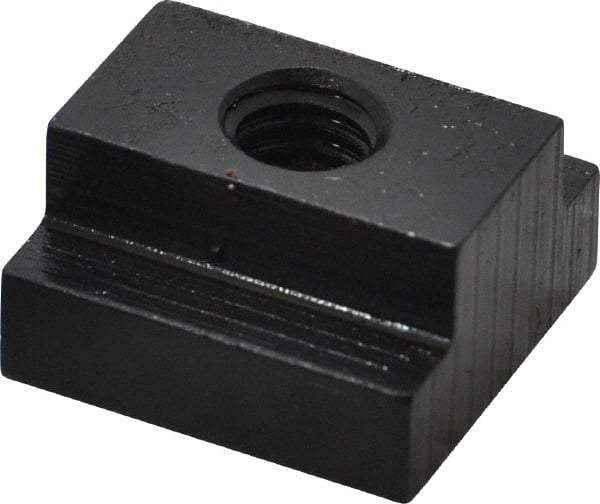 Gibraltar - 5/16-18 Blind Tapped T Slot Nut - 1/2" Slot Width, 7/8 x 9/32" Base Width x Height, 7/8 x 1/2" OAL x Height - Makers Industrial Supply