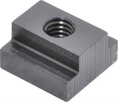 Gibraltar - 5/16-18 Tapped Through T Slot Nut - 1/2" Slot Width, 7/8 x 9/32" Base Width x Height, 7/8 x 1/2" OAL x Height - Makers Industrial Supply