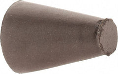 Cratex - 5/8" Max Diam x 1" Long, Taper, Rubberized Point - Medium Grade, Silicon Carbide, 1/4" Arbor Hole, Unmounted - Makers Industrial Supply