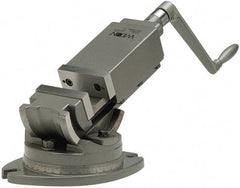 Wilton - 5" Jaw Width, 5" Jaw Opening Capacity, 2-Way Angle Swivel Machine Vise - Manual Operation, 1 Station, 18-13/64" Long x 9-45/64" High x 2" Deep, Alloy Steel - Makers Industrial Supply