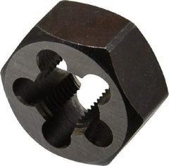 Interstate - 5/8-18 UNF Thread, 1-1/4" Hex, Right Hand Thread, Hex Rethreading Die - Carbon Steel, 5/8" Thick - Exact Industrial Supply