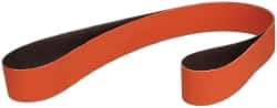 3M - 2" Wide x 60" OAL, 36 Grit, Ceramic Abrasive Belt - Ceramic, Very Coarse, Coated, YF Weighted Cloth Backing, Wet/Dry, Series 984F - Makers Industrial Supply