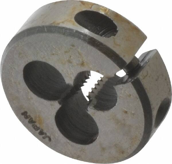 Interstate - #5-32 Thread, 13/16" Outside Diam High Speed Steel Round Die - Right Hand Thread, Adjustable - Exact Industrial Supply