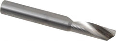 Onsrud - 3/8" Cutting Diam x 1-1/8" Length of Cut, 1 Flute, Upcut Spiral Router Bit - Uncoated, Right Hand Cut, Solid Carbide, 3" OAL x 3/8" Shank Diam, Single Edge, 22° Helix Angle - Makers Industrial Supply