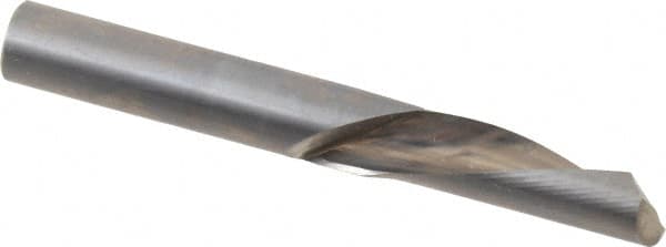 Onsrud - 3/8" Cutting Diam x 1-1/8" Length of Cut, 1 Flute, Downcut Spiral Router Bit - Uncoated, Right Hand Cut, Solid Carbide, 3" OAL x 3/8" Shank Diam, Single Edge, 22° Helix Angle - Makers Industrial Supply