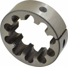 Interstate - 2-16 Thread, 3" Outside Diam High Speed Steel Round Die - Right Hand Thread, Adjustable - Exact Industrial Supply