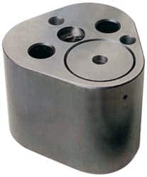 Dayton Lamina - 1-1/4" Shank Diam, 2-3/4" Base Length x 2.72" Base Width x 1-5/8" Base Height, 1/2-13 Thread, Alloy Steel Mold Punch Retainer - 1/4" Dowel Diam, 15/16" Length Between Dowel & Screw, 2" Thread Length, Ball Lock, Heavy Duty (HRT) Series - Makers Industrial Supply