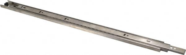 Sugatsune - 21-21/32" Slide Length, 22" Travel Length, Stainless Steel Ball Bearing Slide - 68 Lb Capacity at Full Extension - Makers Industrial Supply