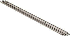 Sugatsune - 31-1/2" Slide Length, 32-5/8" Travel Length, Stainless Steel Ball Bearing Slide - 140 Lb Capacity at Full Extension - Makers Industrial Supply