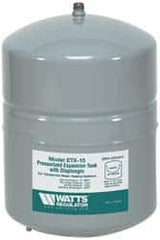 Watts - 3.0 Gallon Capacity, 6 Gallon Tank, 11-3/8 Inch Diameter, 17-3/16 Inch High, 1/2 Inch Port, Expansion Tank - Steel, Polymer Coating - Makers Industrial Supply