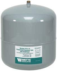 Watts - 6.0 Gallon Capacity, 15 Gallon Tank, 16 Inch Diameter, 20-13/16 Inch High, 1/2 Inch Port, Expansion Tank - Steel, Polymer Coating - Makers Industrial Supply