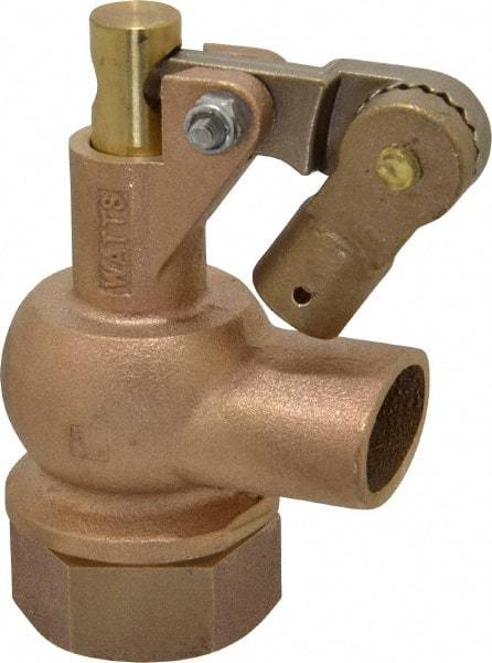 Watts - 1" Pipe, Bronze, Mechanical Float Valve - 165 psi, FPT x FPT End Connections - Makers Industrial Supply