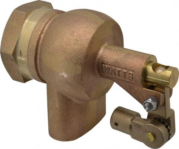 Watts - 1-1/4" Pipe, Bronze, Mechanical Float Valve - 165 psi, FPT x FPT End Connections - Makers Industrial Supply