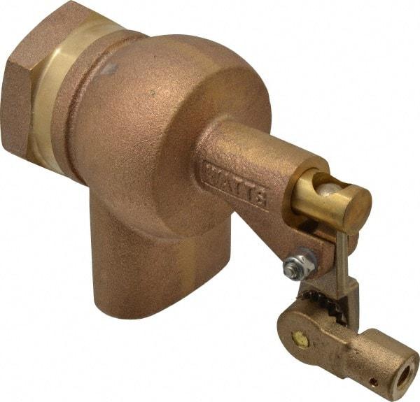 Watts - 1-1/2" Pipe, Bronze, Mechanical Float Valve - 165 psi, FPT x FPT End Connections - Makers Industrial Supply