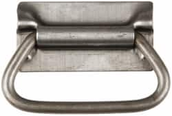 Value Collection - 3.38" Wide Plate x 1-3/4" High Plate, 3-1/2" Bail ID, Chest Handle - 4.13" Wide x 2-3/4" High, Plain - Makers Industrial Supply