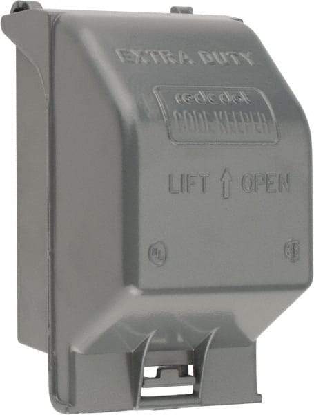 Thomas & Betts - Electrical Outlet Box Aluminum Receptacle Cover - Includes Gasket & Screw - Makers Industrial Supply