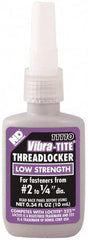 Vibra-Tite - 10 mL Bottle, Purple, Low Strength Liquid Threadlocker - Series 111, 24 hr Full Cure Time, Hand Tool Removal - Makers Industrial Supply