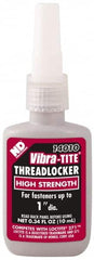 Vibra-Tite - 10 mL Bottle, Red, High Strength Liquid Threadlocker - Series 140, 24 hr Full Cure Time, Hand Tool, Heat Removal - Makers Industrial Supply