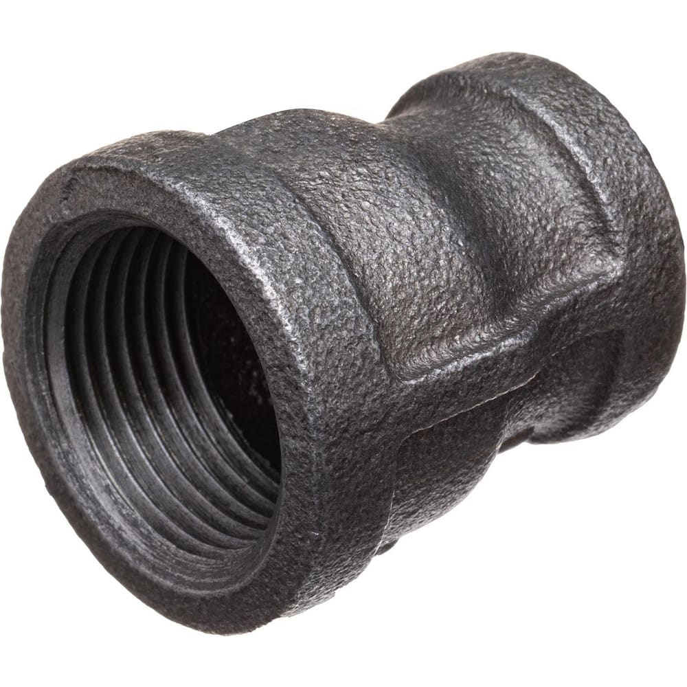 Black Pipe Fittings; Fitting Type: Reducing Coupling; Fitting Size: 2″ x 1-1/4″; Material: Malleable Iron; Finish: Black; Fitting Shape: Straight; Thread Standard: NPT; Connection Type: Threaded; Lead Free: No; Standards: ASME ™B1.2.1;  ™ASME ™B16.3