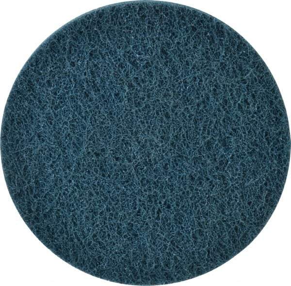 Standard Abrasives - 6" Medium Grade Deburring Disc - 1/2" Center Hole, Arbor Connection, Blue, 3,600 Max RPM - Makers Industrial Supply