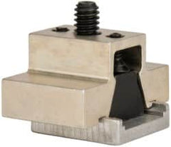 Mitee-Bite - 1,500 Lb Holding Force Single T-Slot Machinable Wedge Clamp - 1-1/2" Wide x 0.632" Deep x 3/4" High Base, 10.8 Lb/Ft Torque, 1/4-20 Screw Thread - Makers Industrial Supply