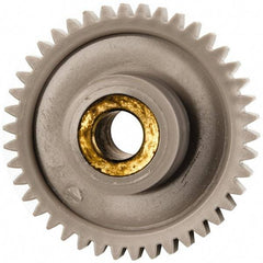 Made in USA - 32 Pitch, 1-5/16" Pitch Diam, 1-3/8" OD, 42 Tooth Spur Gear - 3/16" Face Width, 1/2" Bore Diam, 39/64" Hub Diam, 20° Pressure Angle, Acetal - Makers Industrial Supply