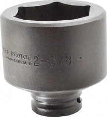 Proto - 3/4" Drive 2-3/8" Standard Impact Socket - 6 Points, 3-3/8" OAL - Makers Industrial Supply