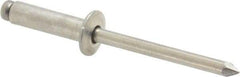 Marson - Button Head Aluminum Open End Blind Rivet - Aluminum Mandrel, 0.376" to 1/2" Grip, 3/8" Head Diam, 0.192" to 0.196" Hole Diam, 0.7" Length Under Head, 3/16" Body Diam - Makers Industrial Supply