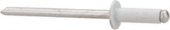 Marson - Button Head Aluminum Open End Blind Rivet - Aluminum Mandrel, 0.188" to 1/4" Grip, 1/4" Head Diam, 0.129" to 0.133" Hole Diam, 0.4" Length Under Head, 1/8" Body Diam - Makers Industrial Supply