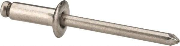 Marson - Button Head Stainless Steel Open End Blind Rivet - Stainless Steel Mandrel, 5/16" to 3/8" Grip, 3/8" Head Diam, 0.192" to 0.196" Hole Diam, 0.575" Length Under Head, 3/16" Body Diam - Makers Industrial Supply