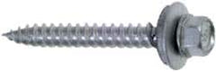 Buildex - #9 Hex Washer Head Sheet Metal Screw - Steel, 1-1/2" Length Under Head - Makers Industrial Supply