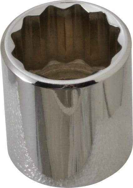 Proto - 3/8" Drive, Standard Hand Socket - 12 Points, 1-5/16" OAL, Chrome Vanadium, Chrome Finish - Makers Industrial Supply